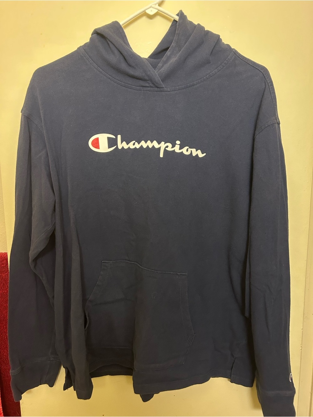 Champion Authentic Athleticwear Navy Pullover Hoodie Size L
